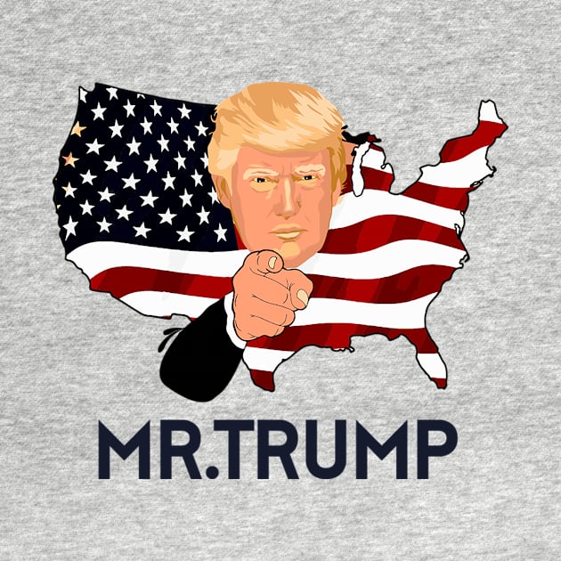 M.R DONALD TRUMP T-SHIRT by QUENSLEY SHOP